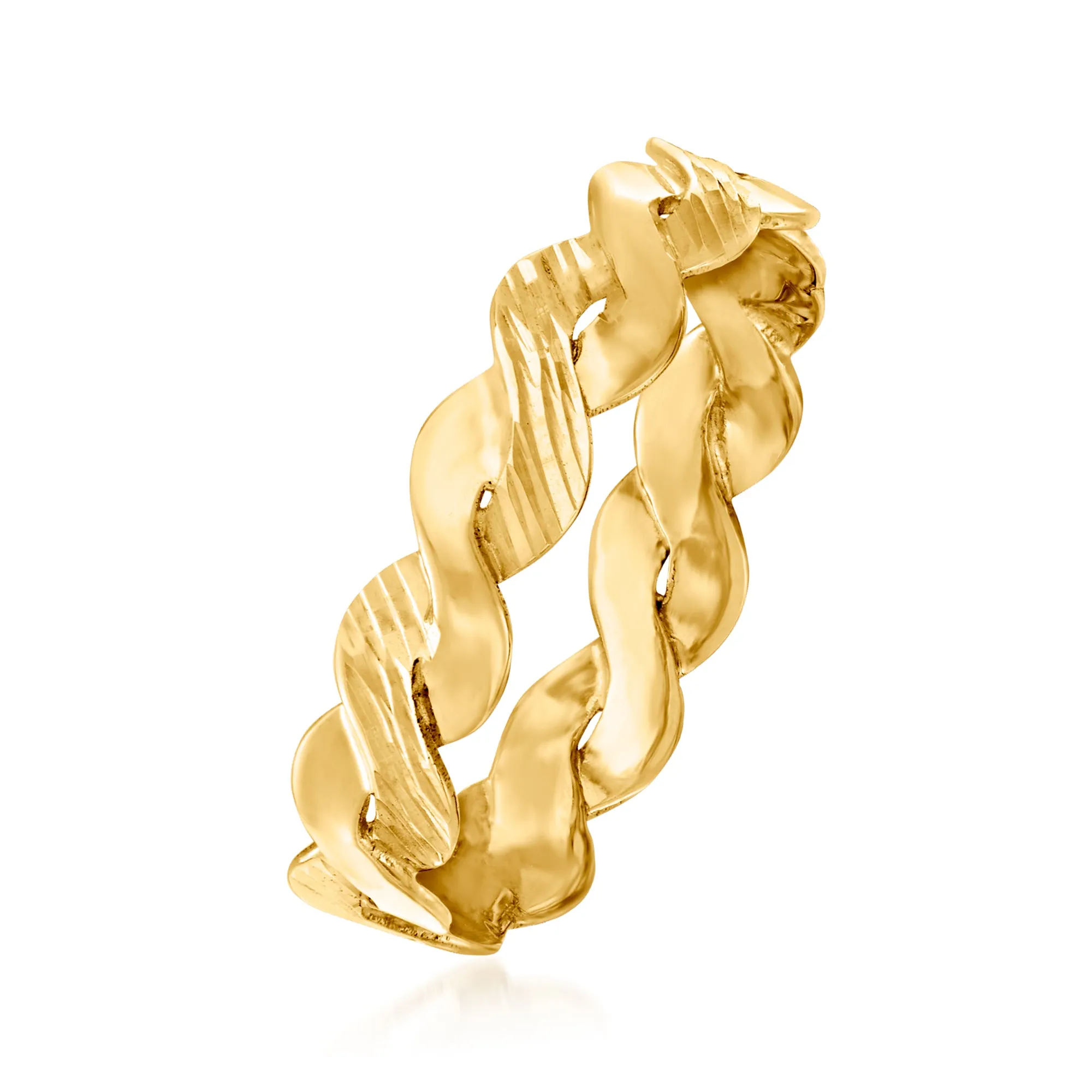 Ross-Simons Italian 14kt Yellow Gold Twist Ring