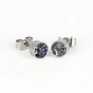 Round Star Dust Earrings