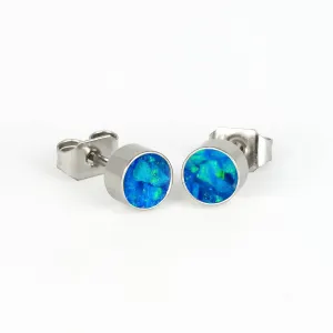 Round Winter's Howl Glowstone Earrings