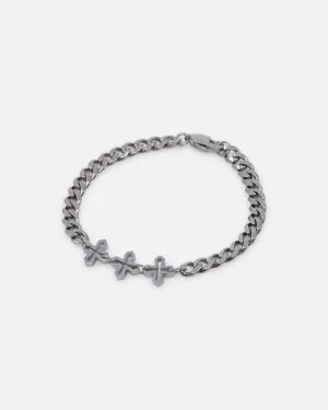 Saint Morta Amalgam Cuban Bracelet Stainless Steel