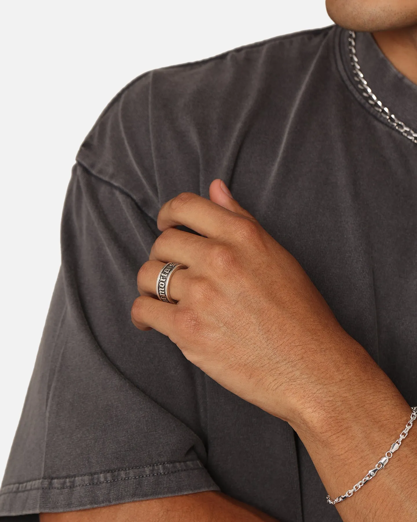 Saint Morta Band Ring Stainless Steel