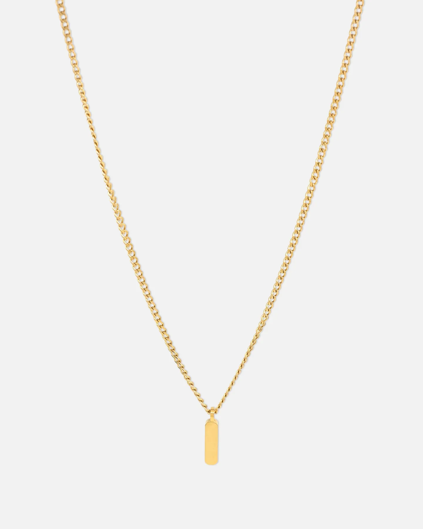 Saint Morta Bar Totem Pendant Chain Gold