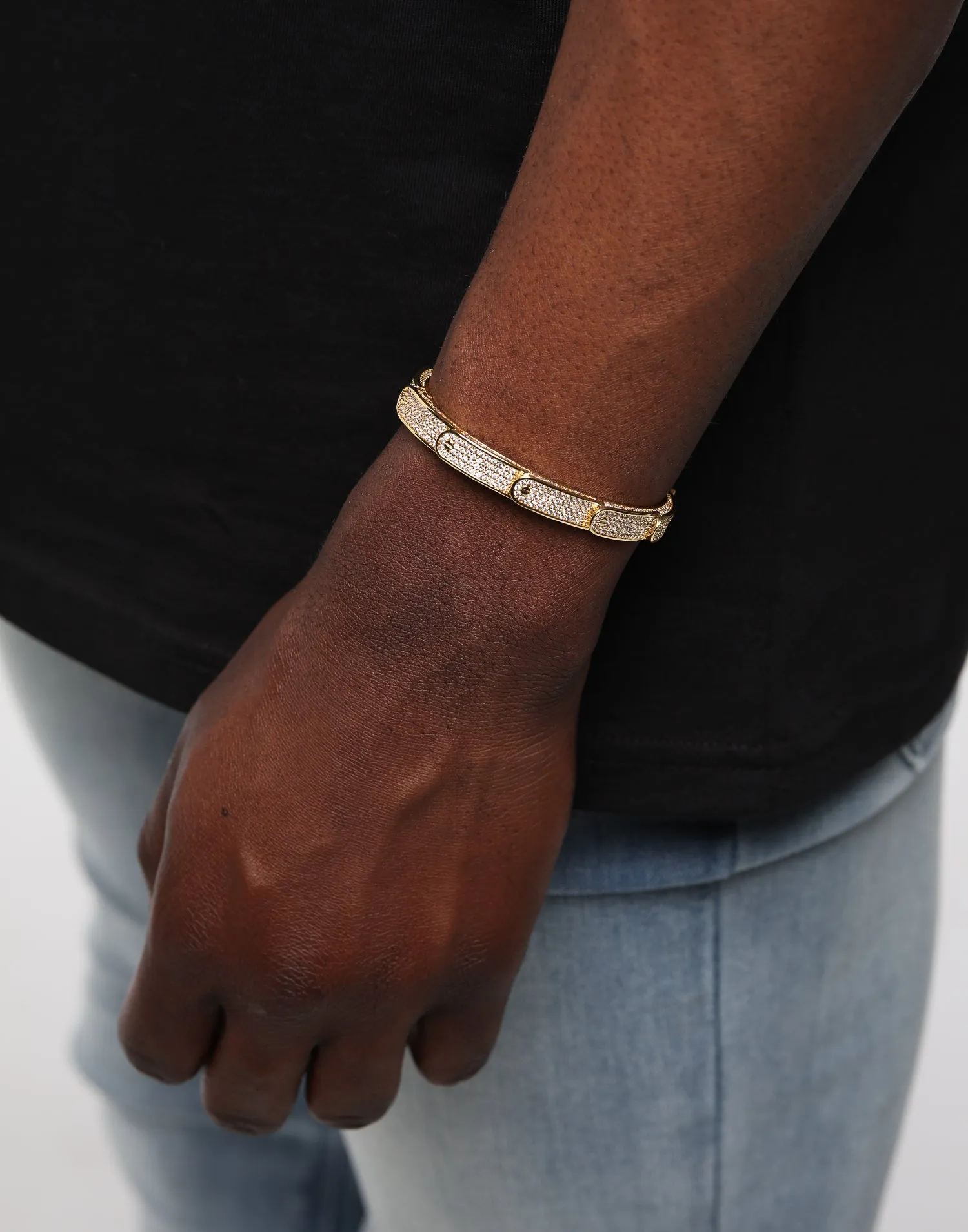 Saint Morta Layers Bracelet Iced Gold