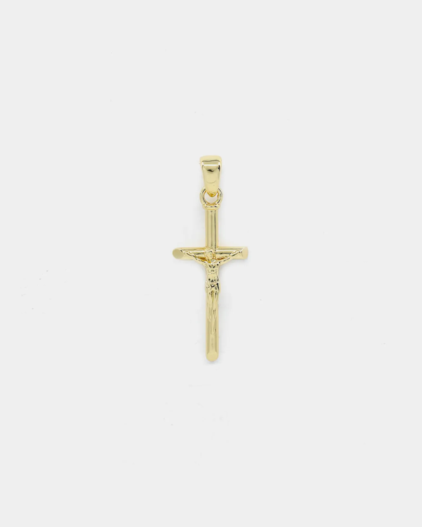 Saint Morta Men's Crucifix Pendant Gold