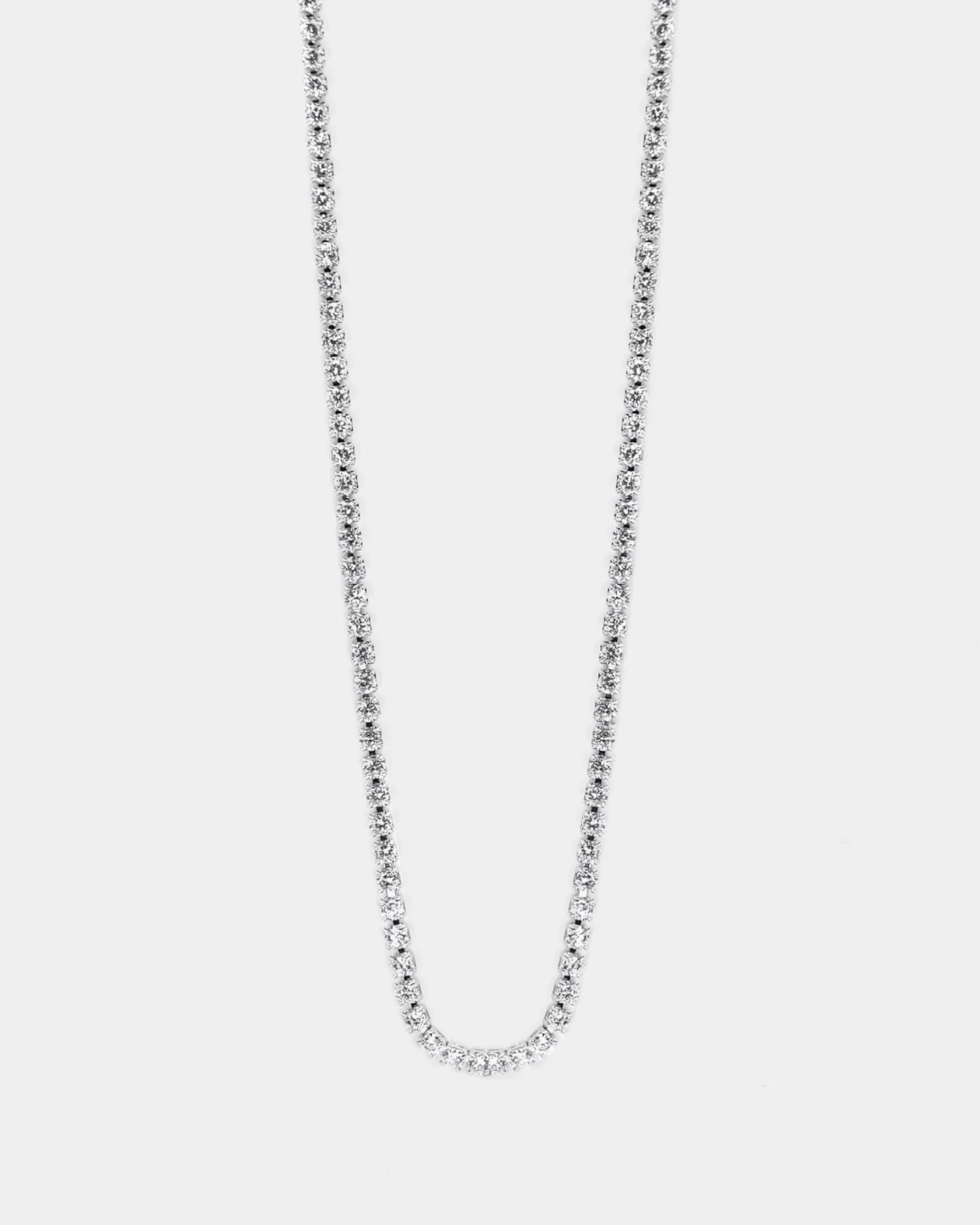 Saint Morta Micro 24" Tennis Necklace White Gold