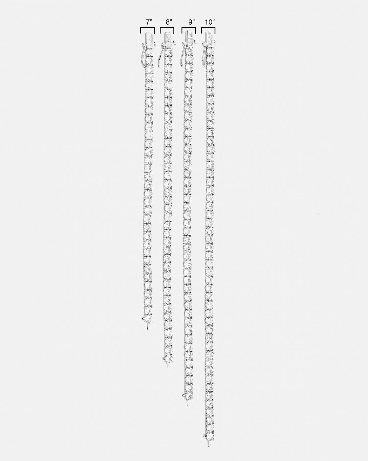 Saint Morta Round Cut 9" Tennis Bracelet White Gold