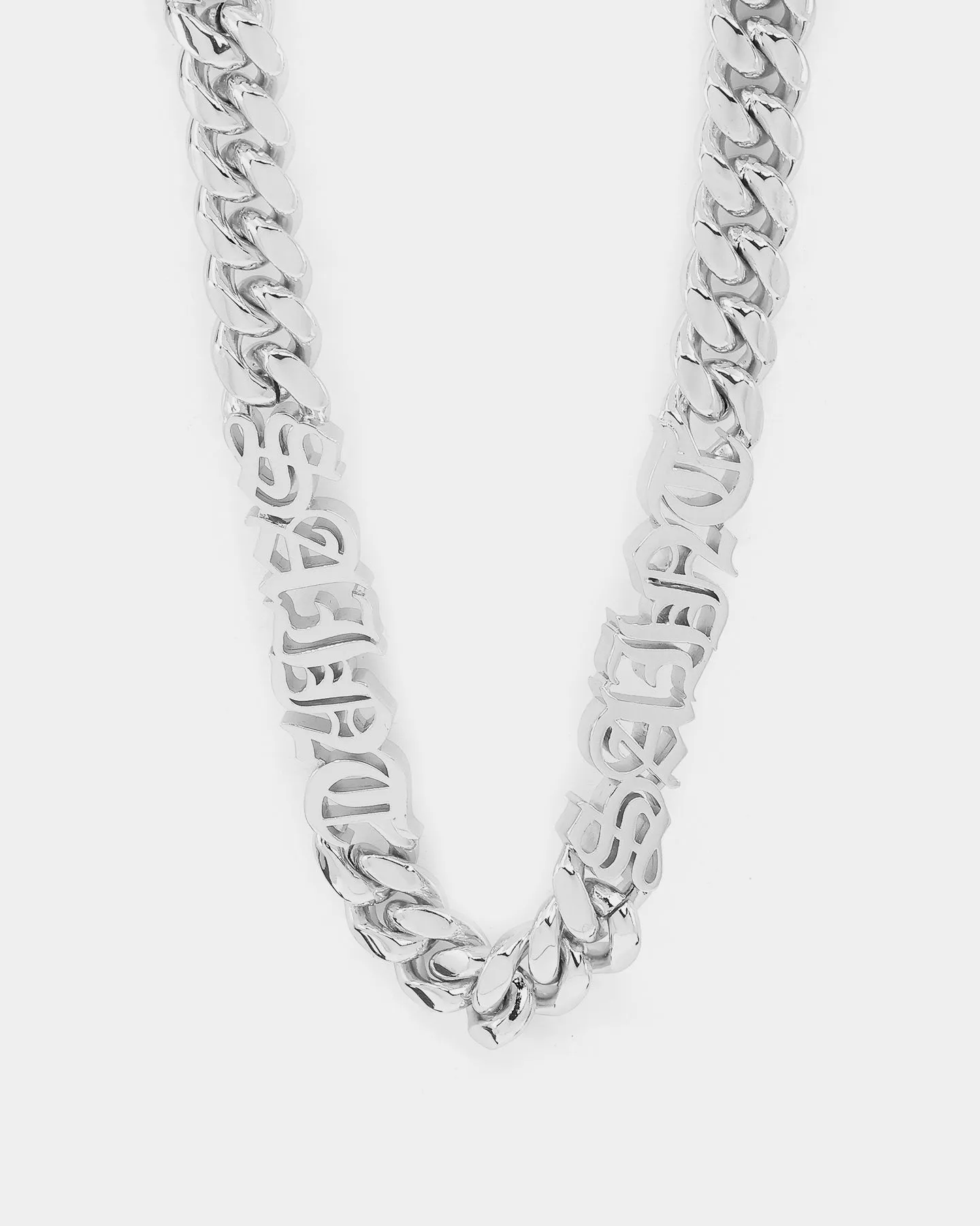 Saint Morta The 3 Saints Chain Necklace White Gold
