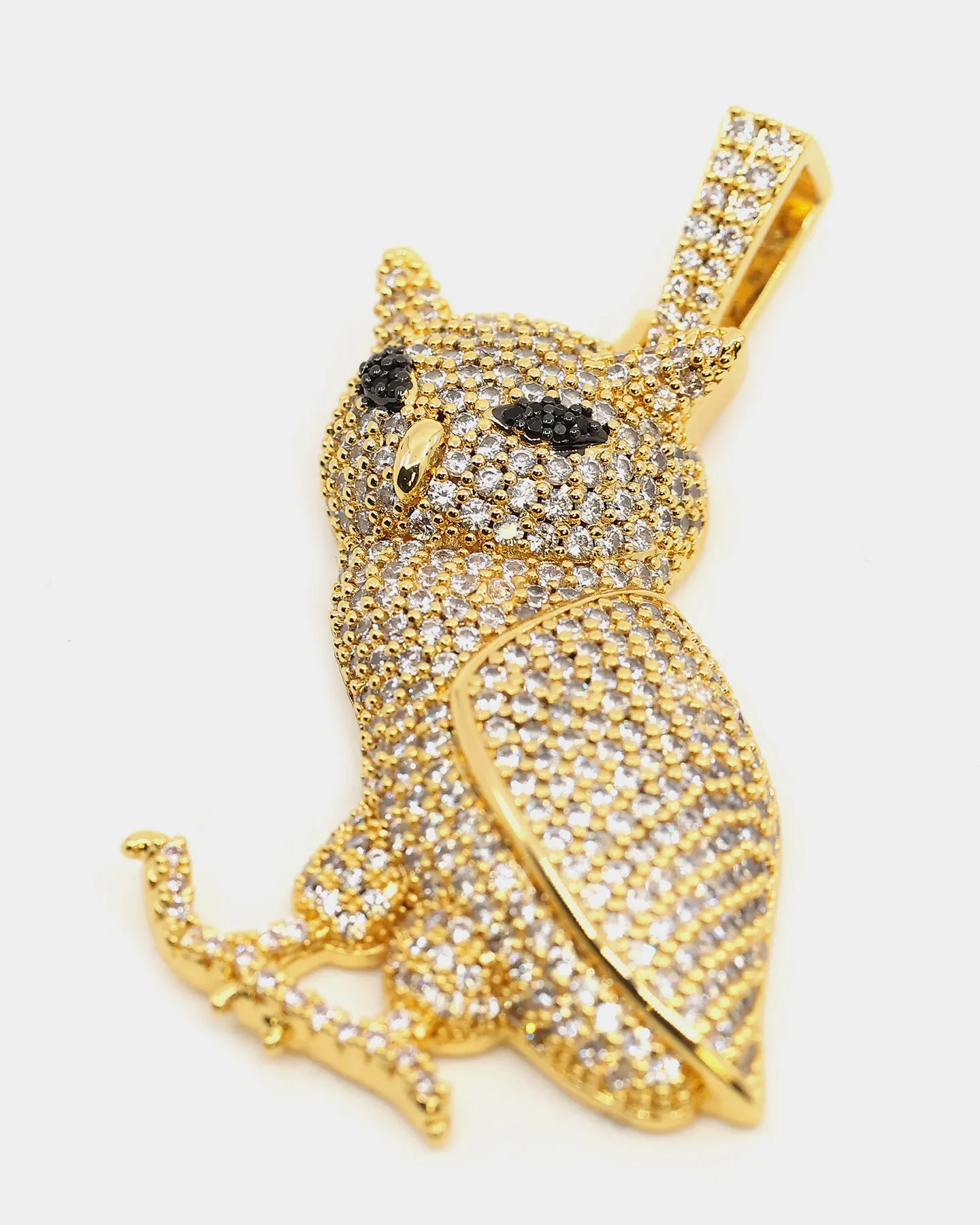 Saint Morta Wisdom Pendant Iced Gold