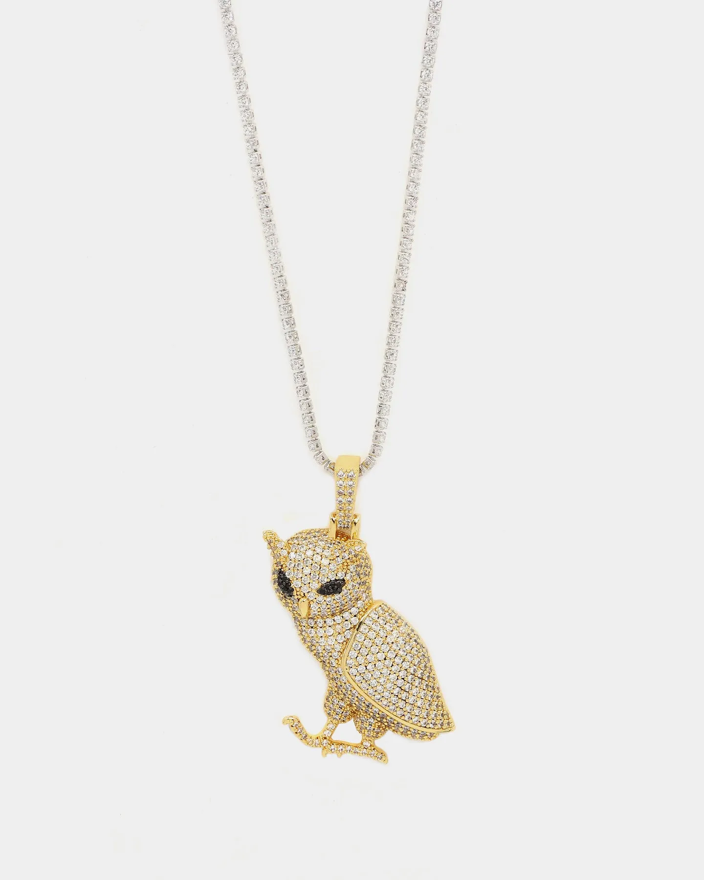 Saint Morta Wisdom Pendant Iced Gold