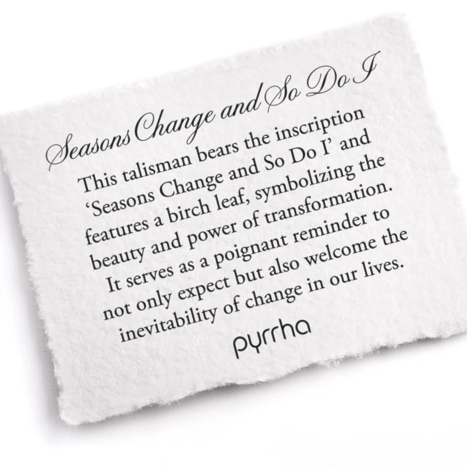 Seasons Change and So Do I Talisman - Mystic Violet