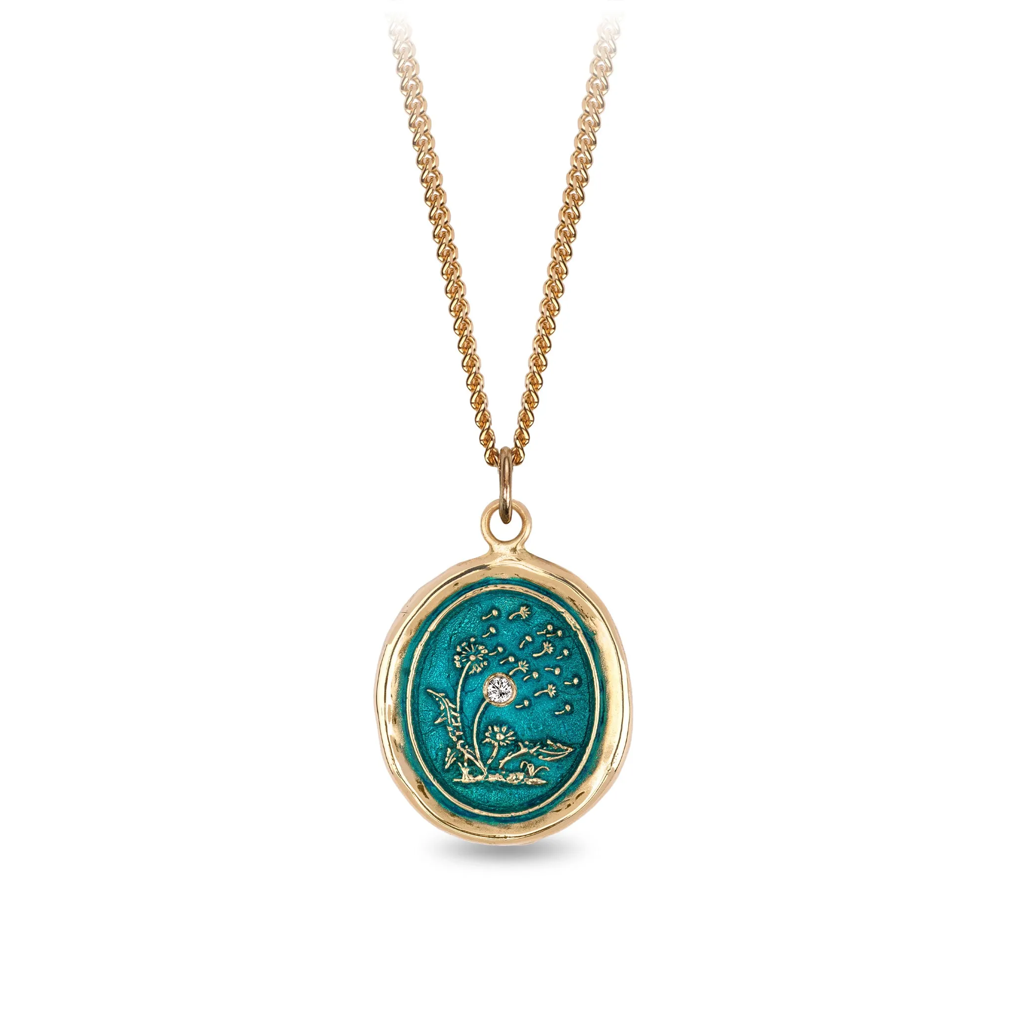 Seeds of Success 14K Gold Diamond Set Signature Talisman - True Colors