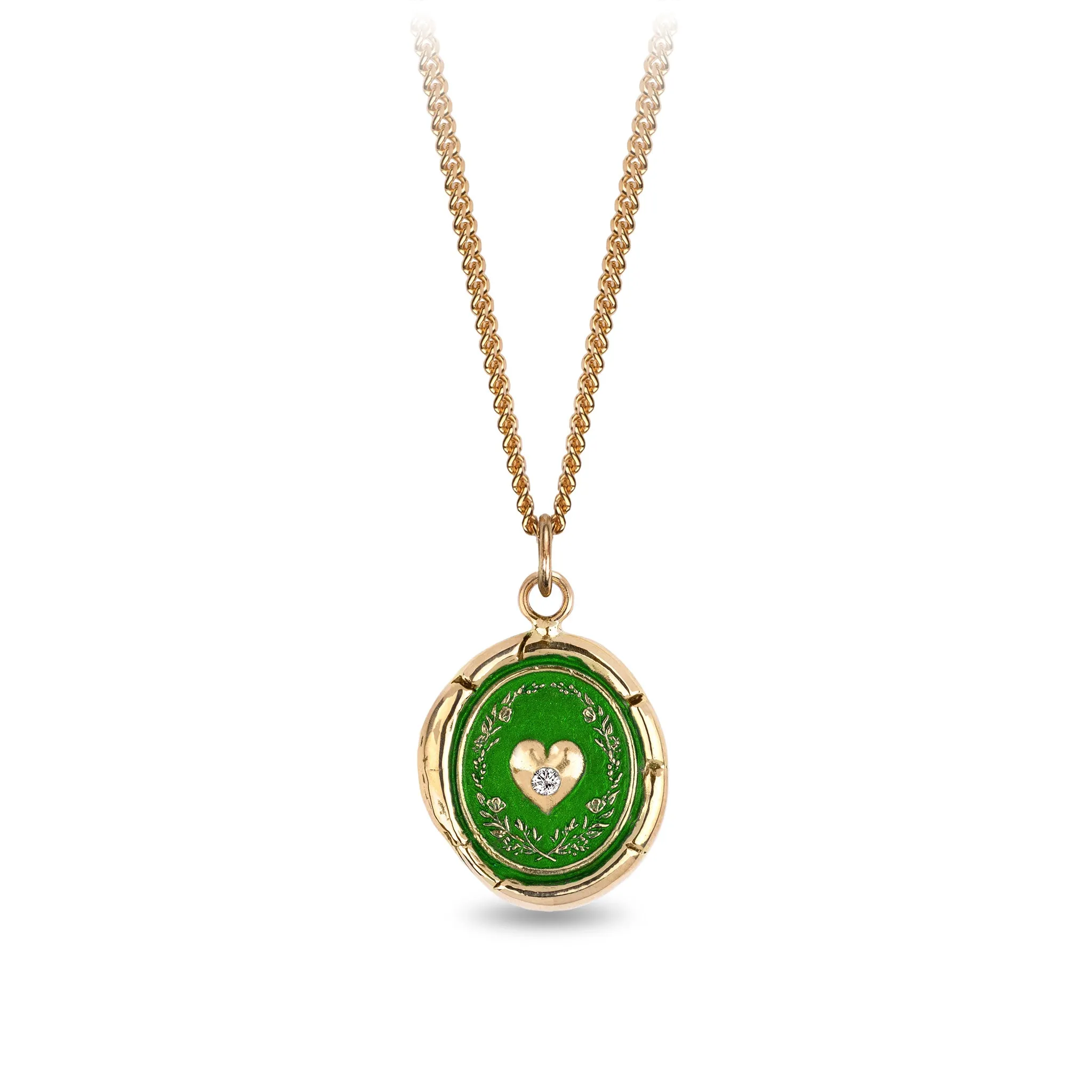 Self-Love 14K Gold Diamond Set Signature Talisman - True Colors