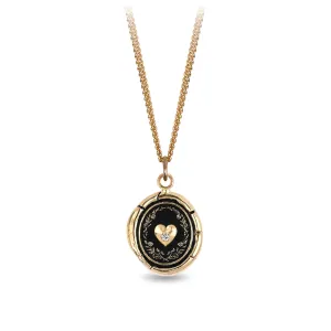 Self-Love 14K Gold Diamond Set Signature Talisman