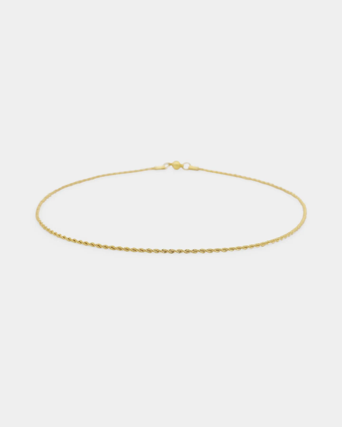 Shortie Kids' Classic Micro Rope 2mm Chain Gold