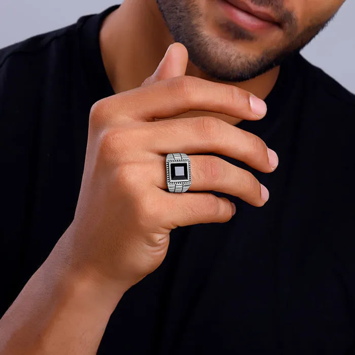 Silver Adventurous Ring For Him Giva