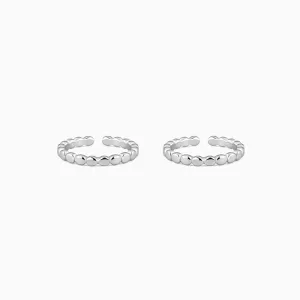 Silver Beauty of Elegance Toe Rings Giva