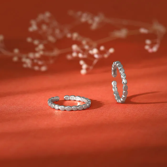 Silver Beauty of Elegance Toe Rings Giva