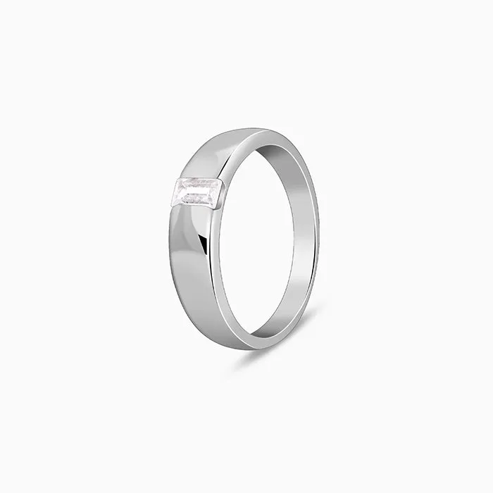 Silver Blaze Ring for Him Giva