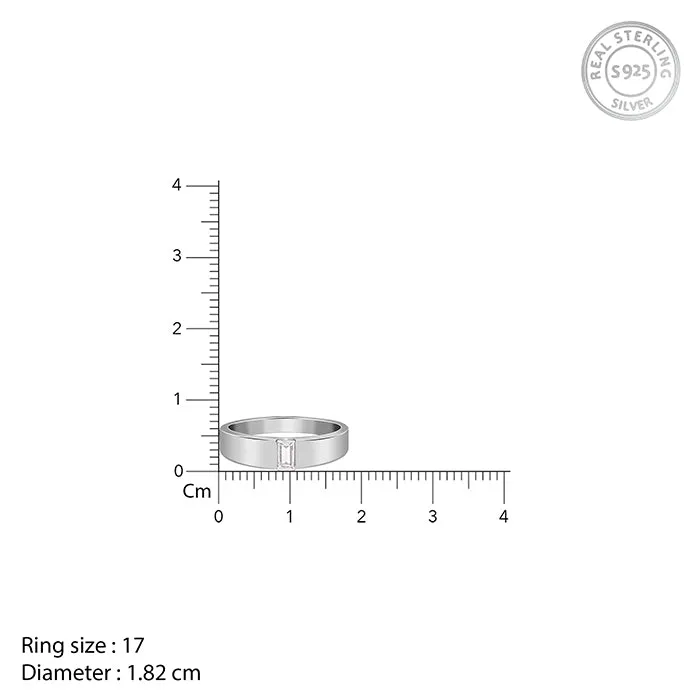 Silver Blaze Ring for Him Giva