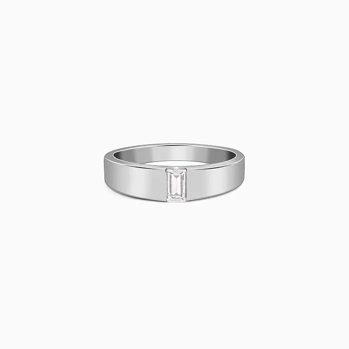 Silver Blaze Ring for Him Giva