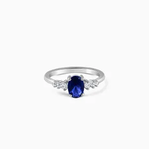 Silver Blue Admiring Ring Giva