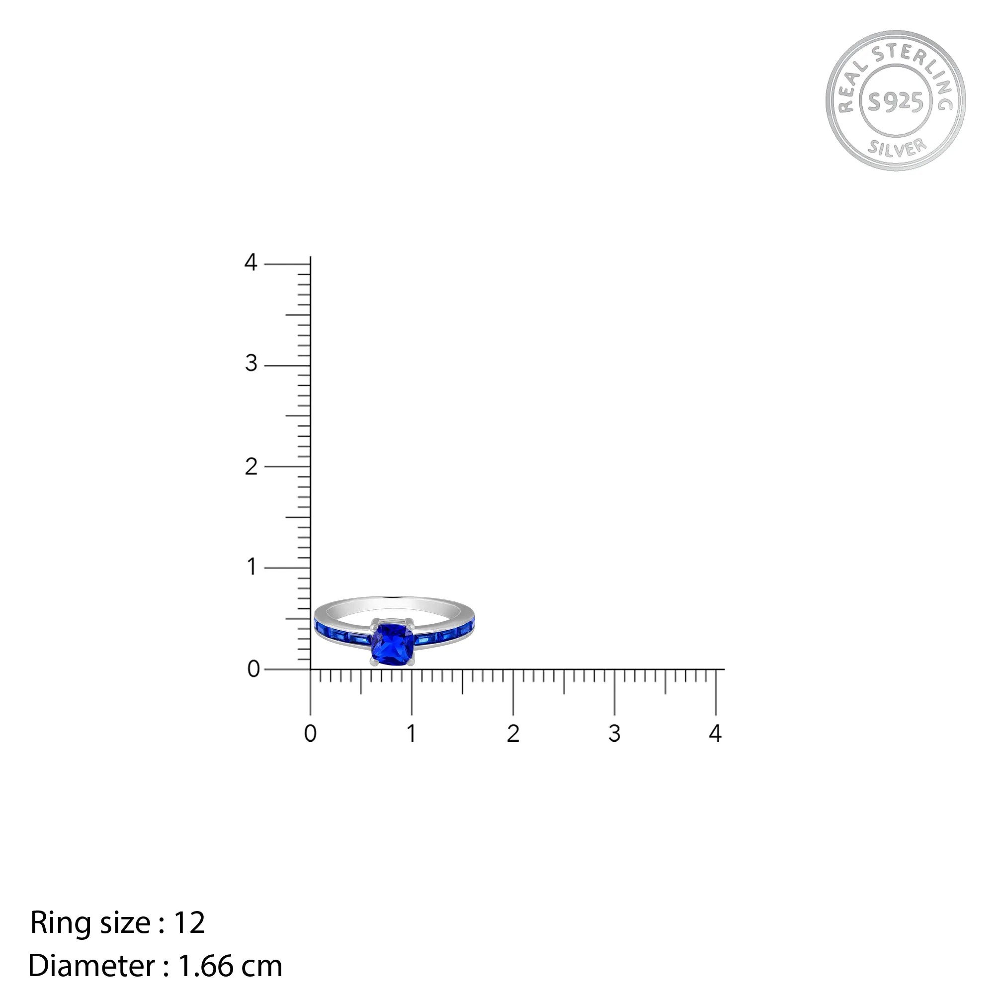 Silver Bluish Ring Giva