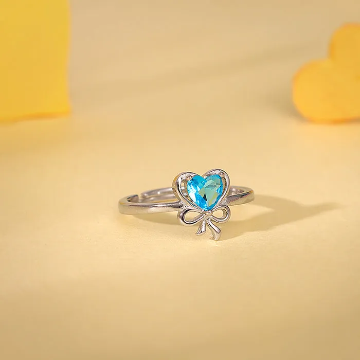 Silver Bonded Hearts Ring Giva