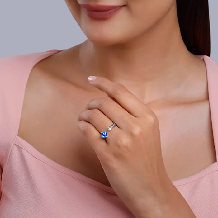 Silver Bright Azure Ring Giva
