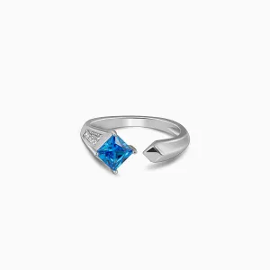 Silver Bright Azure Ring Giva