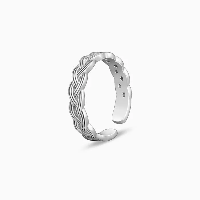 Silver Celtic Tide Toe Rings Giva