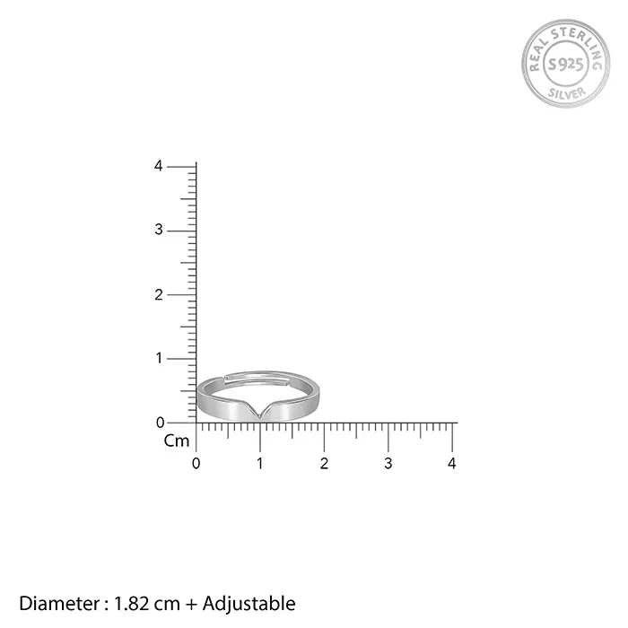 Silver Classic V Ring For Him Giva