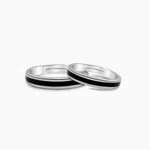 Silver Destined Pair Couple Bands Giva