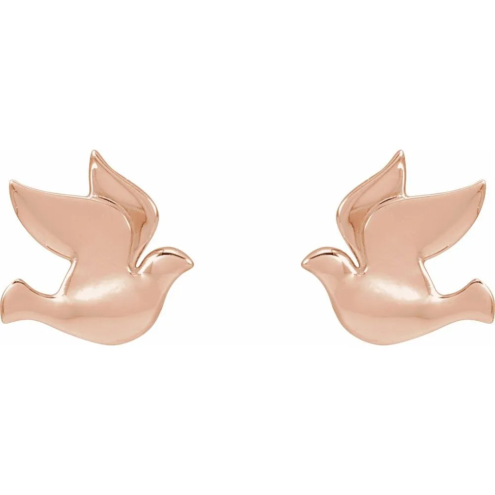 Silver Dove Earrings