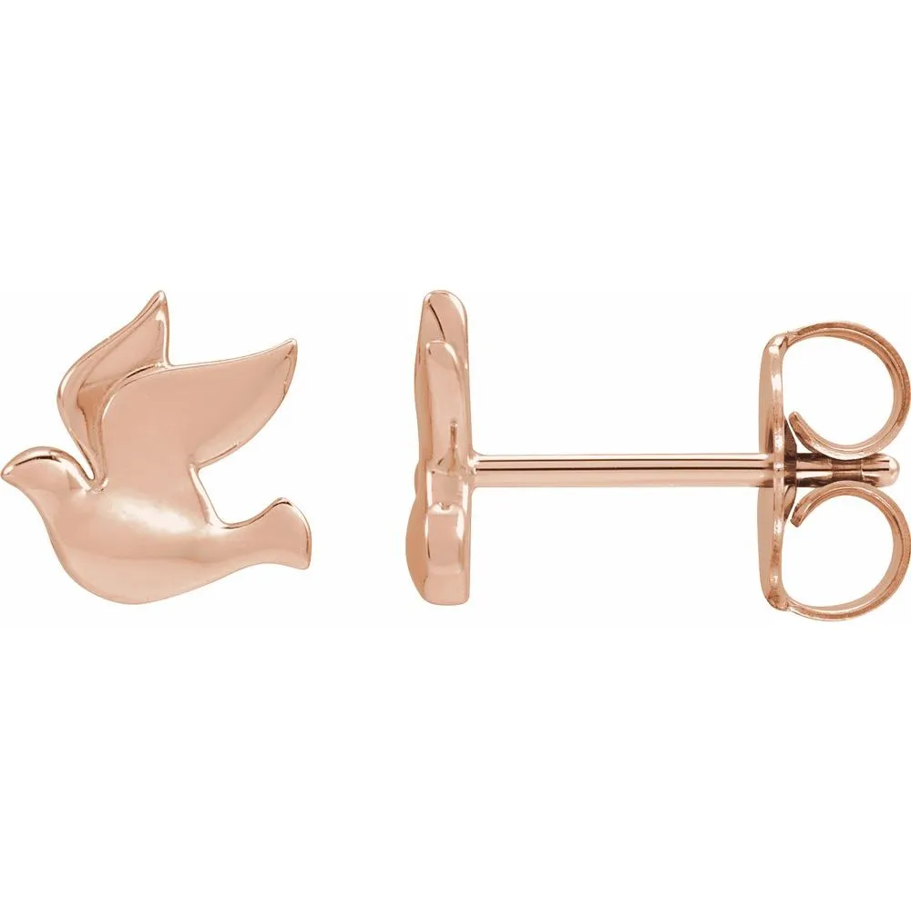 Silver Dove Earrings