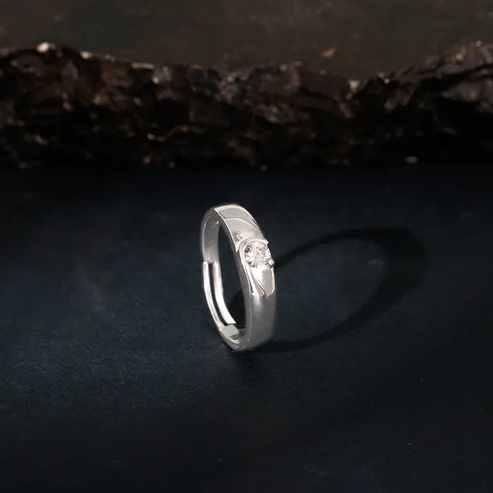 Silver Fibonacci Flow Ring For Him Giva