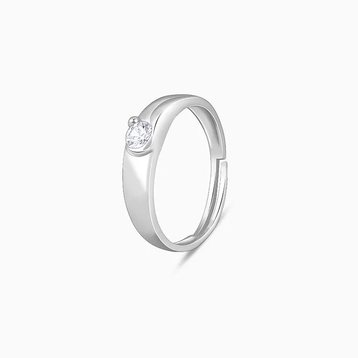 Silver Fibonacci Flow Ring For Him Giva