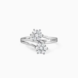 Silver Floral Memory Ring Giva