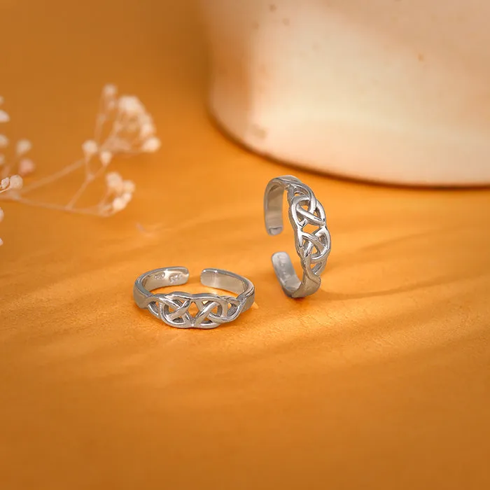 Silver Isle Grace Toe Rings Giva