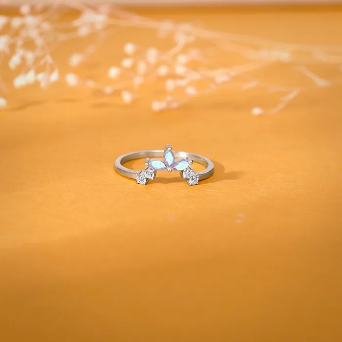 Silver Leafy Vanki Ring Giva