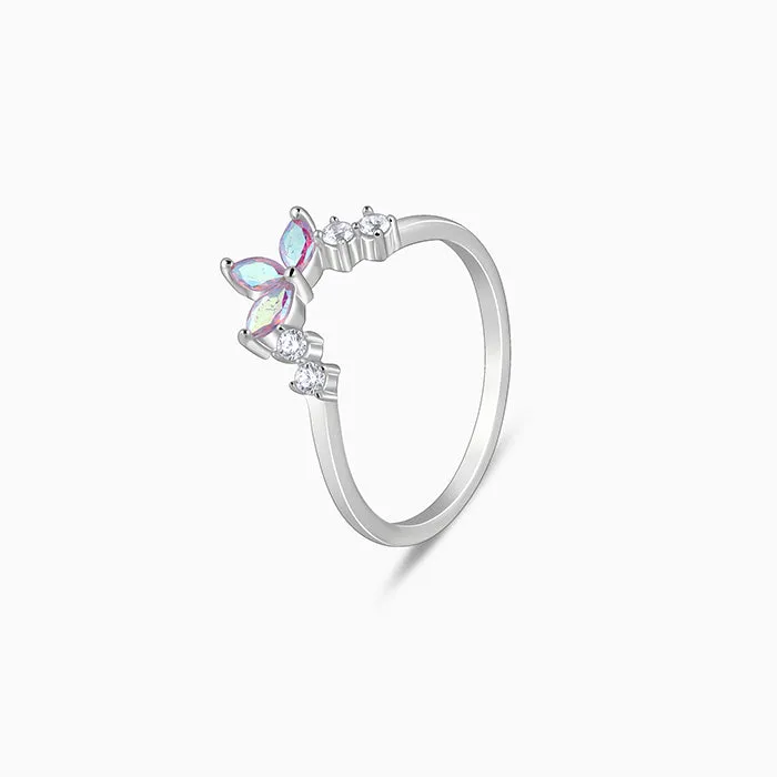 Silver Leafy Vanki Ring Giva