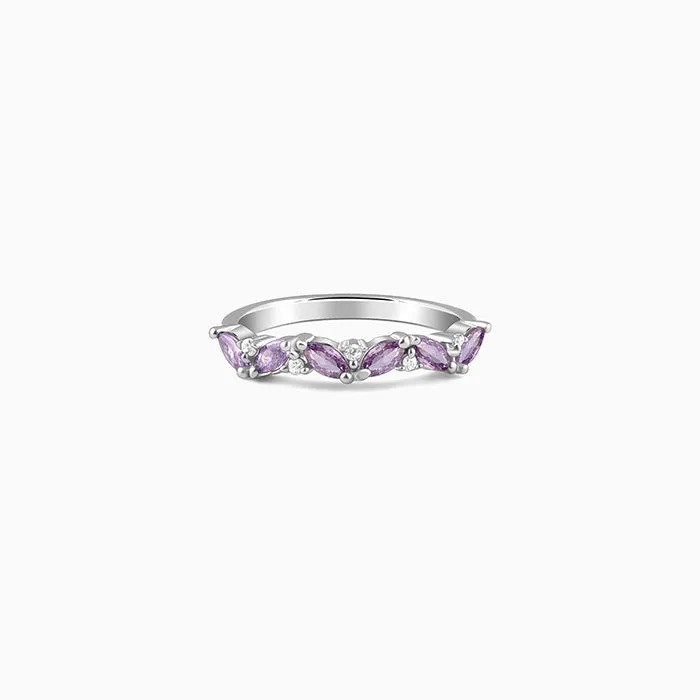 Silver Lueur Leaf Ring Giva