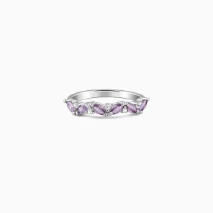 Silver Lueur Leaf Ring Giva