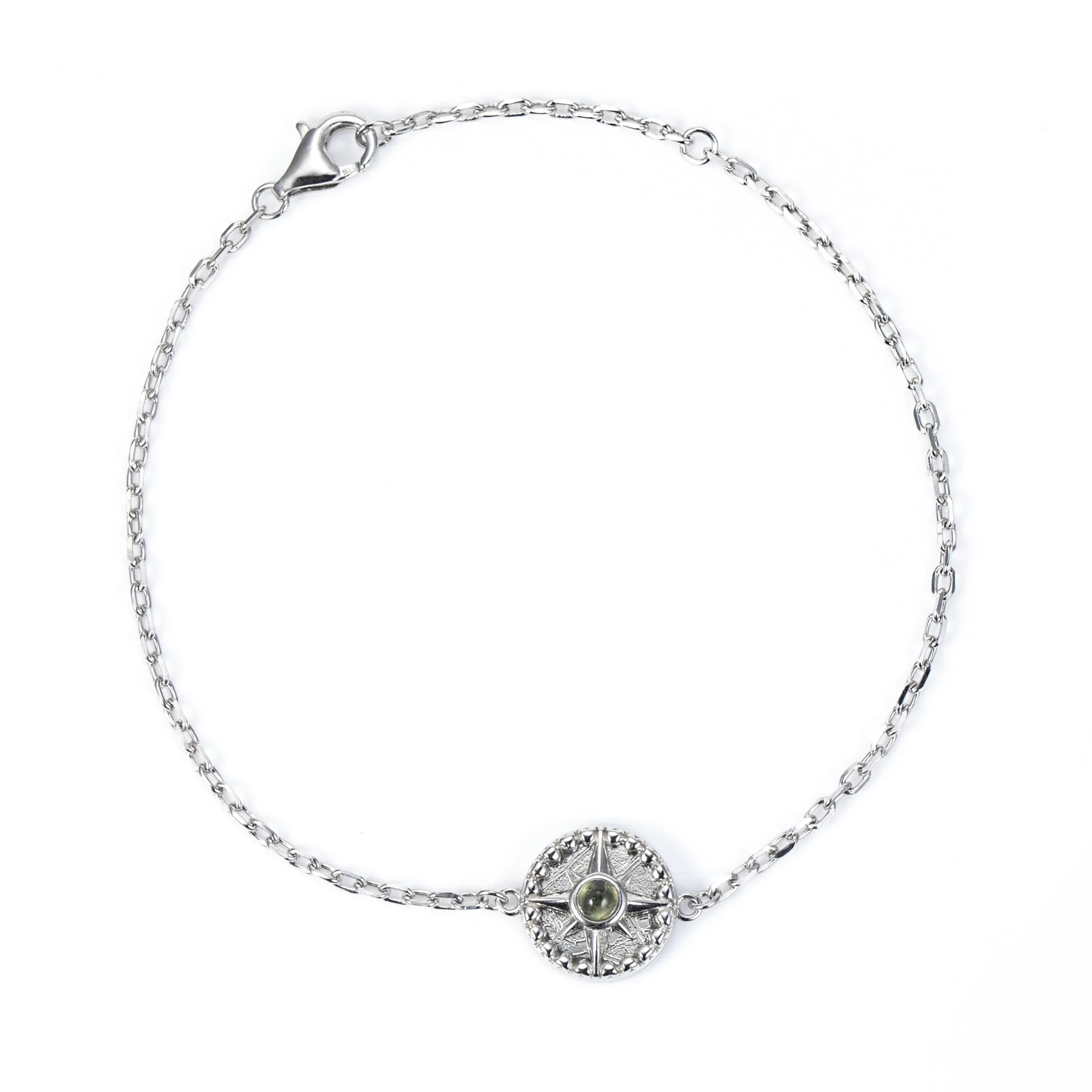 Silver Meteorite Orbit Bracelet