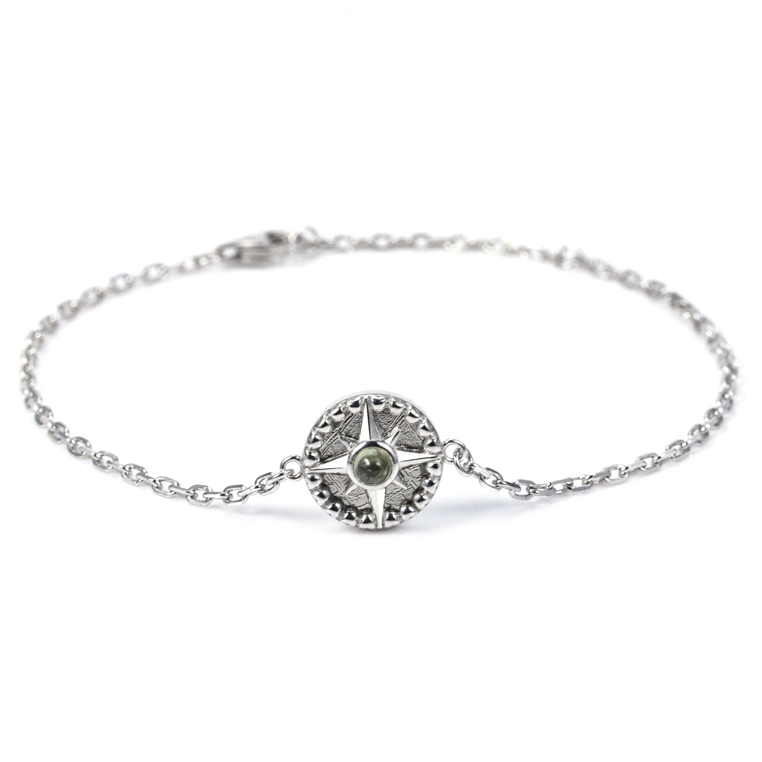 Silver Meteorite Orbit Bracelet