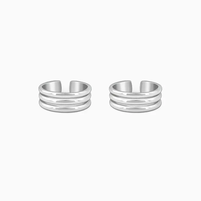 Silver Muskaan Toe Rings Giva