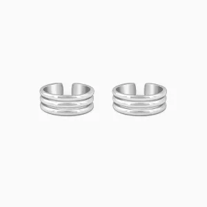 Silver Muskaan Toe Rings Giva