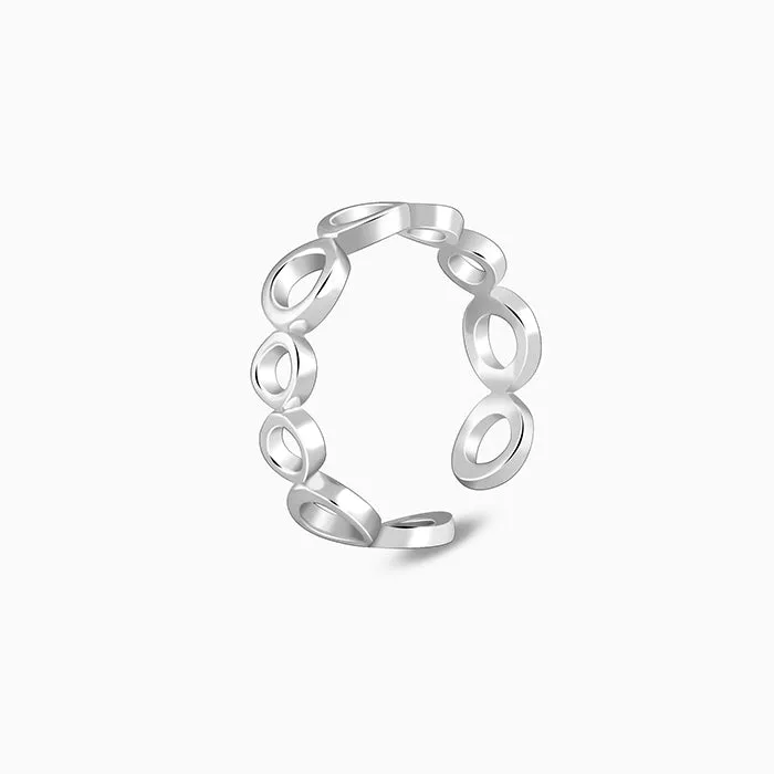 Silver Mystic Circles Toe Rings Giva