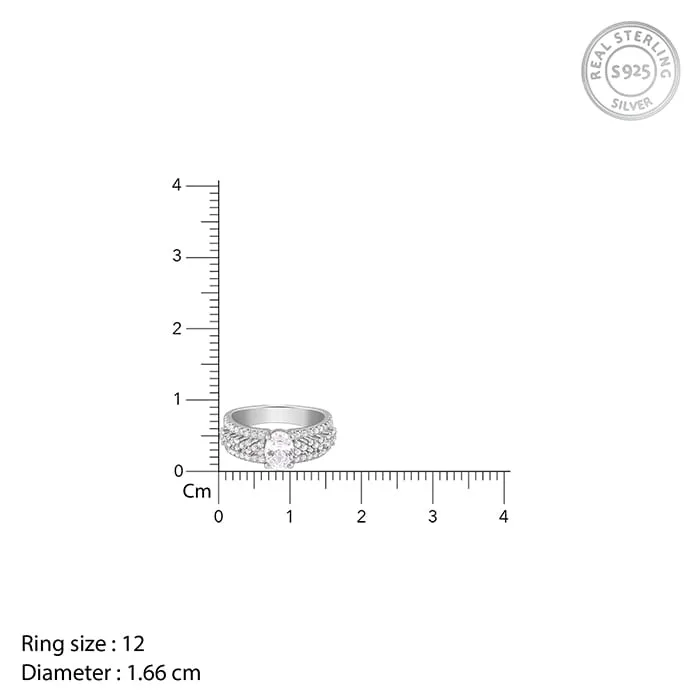 Silver Queen of Hearts Ring Giva
