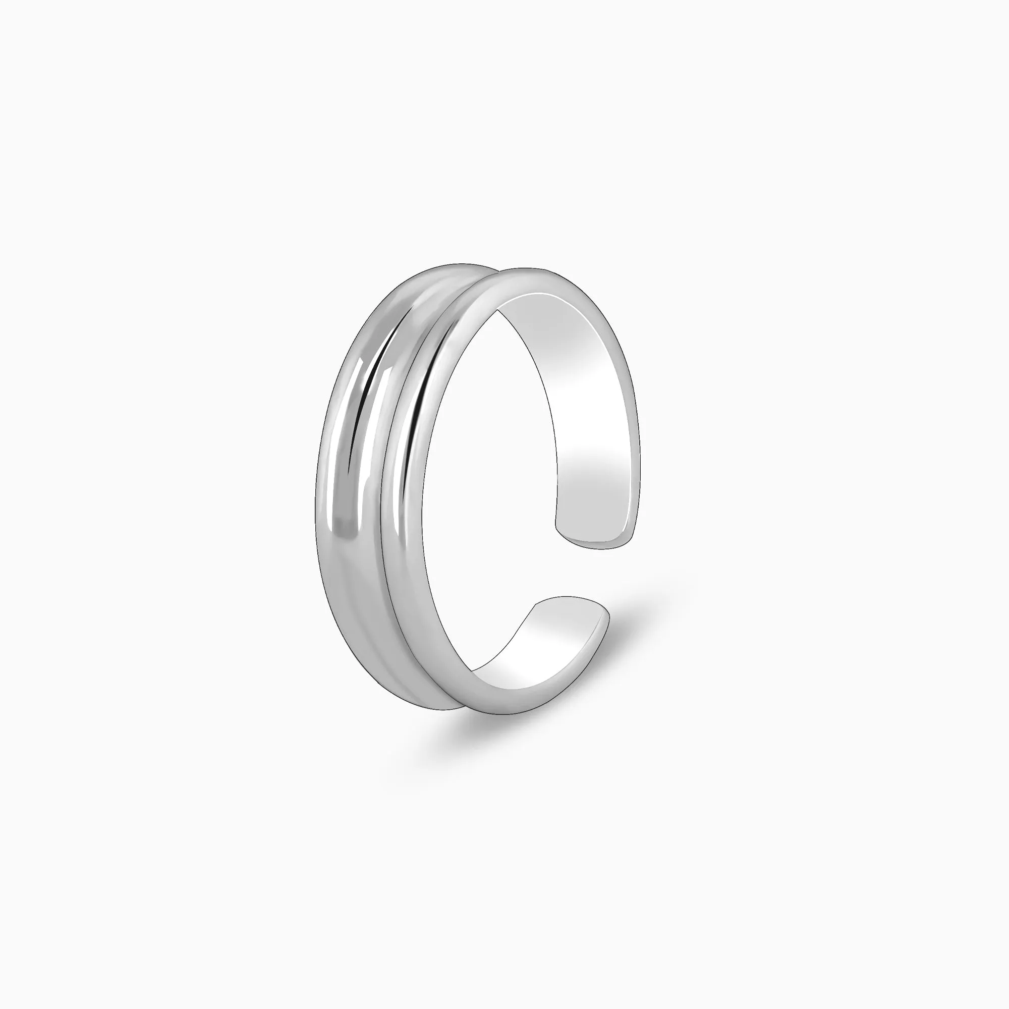 Silver Radiance Wrap Toe Rings Giva