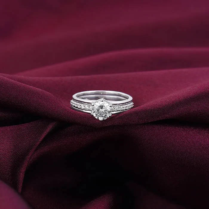 Silver Radiant 2-in-1 Detachable Rings Giva